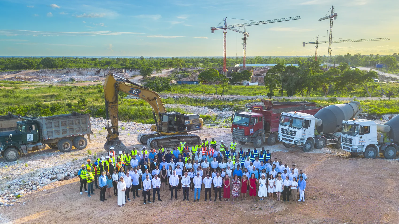Equipo de CLERHP en obra, Larimar City